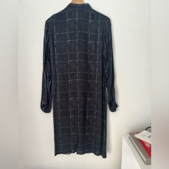 Marlota- Elegant Black Checkered Dress- 36 ( 6) - Picture 2 of 3